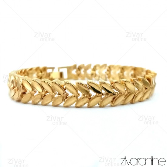 دستبند خوشه گندمی طلایی