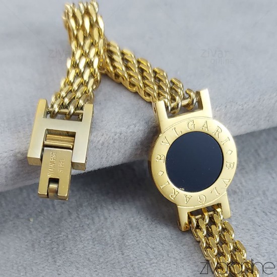 دستبند زنانه مدل بولگاری طلایی مدل ساعتی 40120