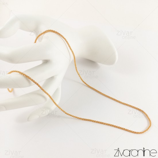 گردنبند زنانه خاویاری طلایی